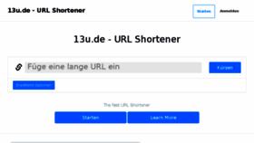 What 13u.de website looked like in 2017 (7 years ago)
