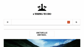 What 1thingtodo.de website looked like in 2017 (6 years ago)