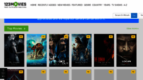 What 123moviesz.co website looked like in 2017 (6 years ago)