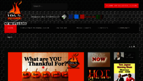 What 1047theflame.com website looked like in 2017 (7 years ago)