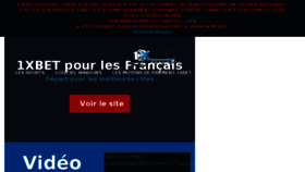 What 1x-bet.fr website looked like in 2017 (6 years ago)
