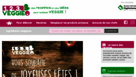 What 123veggie.fr website looked like in 2017 (6 years ago)