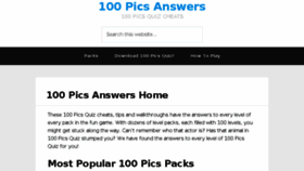 What 100picsquizanswers.com website looked like in 2017 (6 years ago)