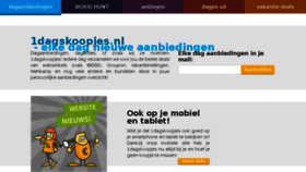 What 1dagskoopjes.nl website looked like in 2017 (6 years ago)