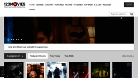 What 123moviescom.com website looked like in 2018 (6 years ago)
