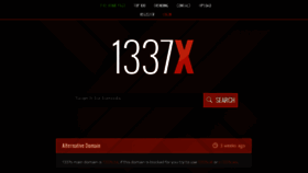 What 1337x.su website looked like in 2018 (6 years ago)