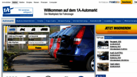 What 1a-automarkt.de website looked like in 2018 (6 years ago)