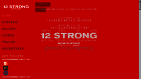 What 12strongmovie.com website looked like in 2018 (6 years ago)