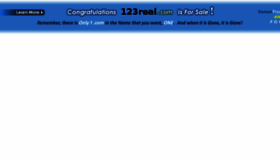 What 123real.com website looked like in 2018 (6 years ago)