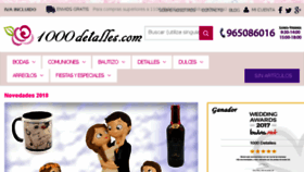What 1000detalles.com website looked like in 2018 (6 years ago)
