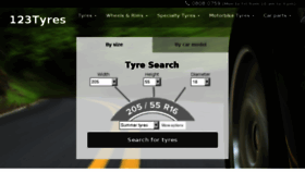 What 123tyres.co.uk website looked like in 2018 (6 years ago)