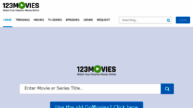 What 123moviesfree.tv website looked like in 2018 (6 years ago)