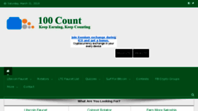 What 100count.net website looked like in 2018 (6 years ago)