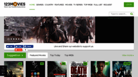 What 123moviesb.com website looked like in 2018 (6 years ago)