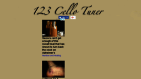 What 123cellotuner.com website looked like in 2018 (6 years ago)