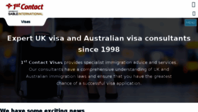 What 1stcontactvisas.com website looked like in 2018 (6 years ago)
