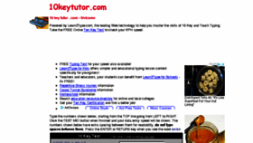 What 10keytutor.com website looked like in 2018 (6 years ago)