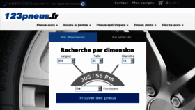 What 123pneu.fr website looked like in 2018 (5 years ago)