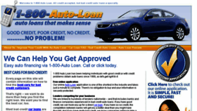 What 1800autoloan.com website looked like in 2018 (6 years ago)