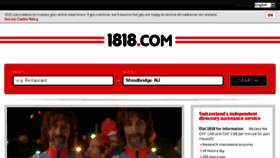 What 1818.com website looked like in 2018 (5 years ago)