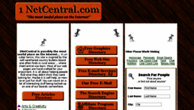 What 1netcentral.com website looked like in 2018 (6 years ago)