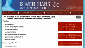 What 12meridiansacupuncture.com website looked like in 2018 (6 years ago)