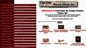What 123frame.net website looked like in 2018 (6 years ago)