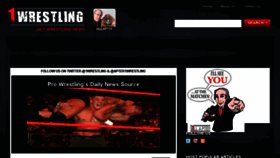 What 1wrestling.com website looked like in 2018 (5 years ago)