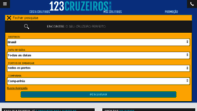 What 123cruzeiros.com.br website looked like in 2018 (5 years ago)