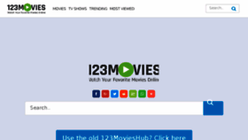What 123moviesshub.com website looked like in 2018 (5 years ago)