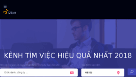 What 123job.vn website looked like in 2018 (5 years ago)