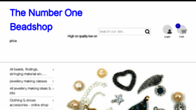 What 1beadshop.com website looked like in 2018 (5 years ago)