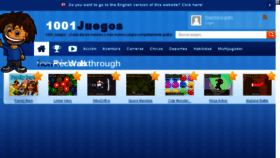 What 1001juegos.com.mx website looked like in 2018 (5 years ago)