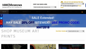 What 1000museums.com website looked like in 2018 (5 years ago)