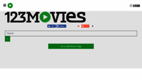What 123movies.tube website looked like in 2018 (5 years ago)