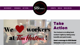 What 15andfairness.org website looked like in 2018 (5 years ago)