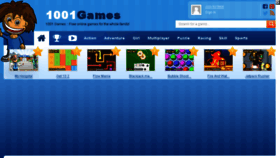 What 1001games.net website looked like in 2018 (5 years ago)