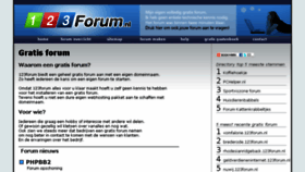 What 123forum.nl website looked like in 2018 (5 years ago)