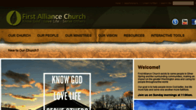 What 1stalliancechurch.com website looked like in 2018 (5 years ago)