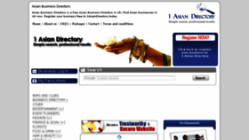 What 1asiandirectory.co.uk website looked like in 2018 (5 years ago)