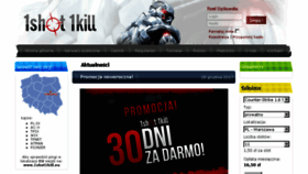 What 1shot1kill.pl website looked like in 2018 (5 years ago)