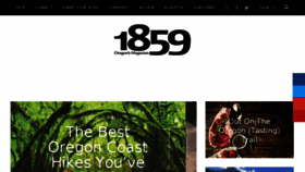 What 1859oregonmagazine.com website looked like in 2018 (5 years ago)