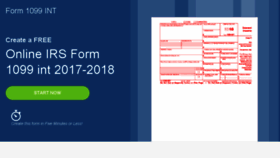 What 1099-int-form.com website looked like in 2018 (5 years ago)