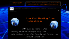 What 1uhost.com website looked like in 2018 (5 years ago)