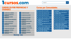 What 1cursos.com website looked like in 2018 (5 years ago)