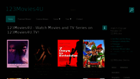 What 123movies4u.tv website looked like in 2018 (5 years ago)