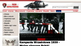 What 1939.pl website looked like in 2018 (5 years ago)