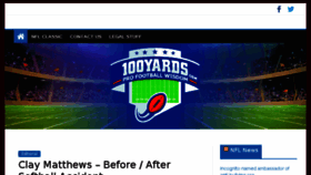 What 100yards.com website looked like in 2018 (5 years ago)