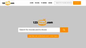 What 123tvhub.com website looked like in 2018 (5 years ago)