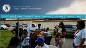 What 1step2healthfoundation.org website looked like in 2018 (5 years ago)